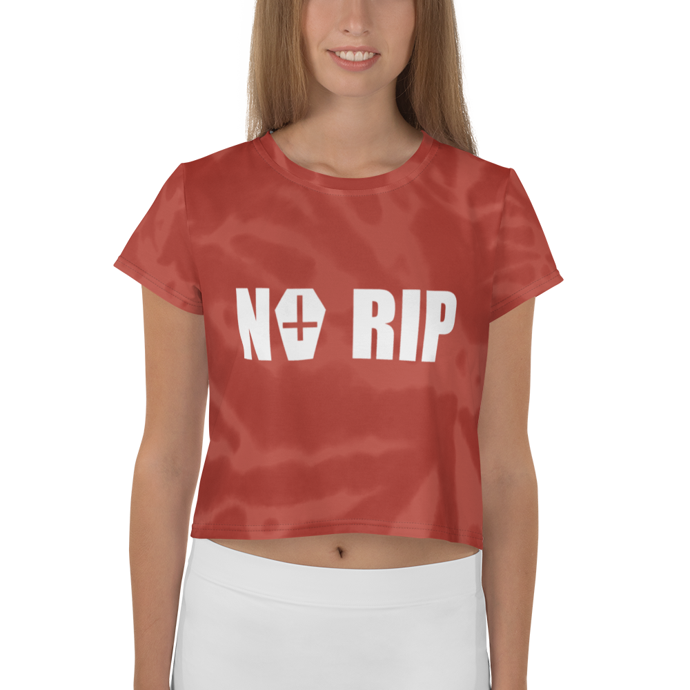 Crop Top Tie-Dye NORIP Dark Red