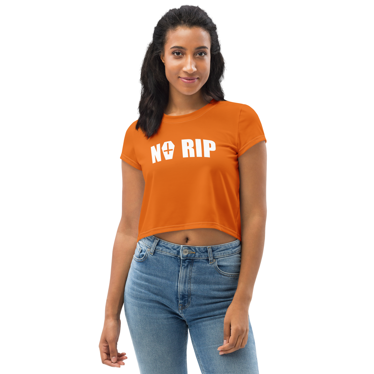 Crop Top BasicLine NORIP Mango Tango