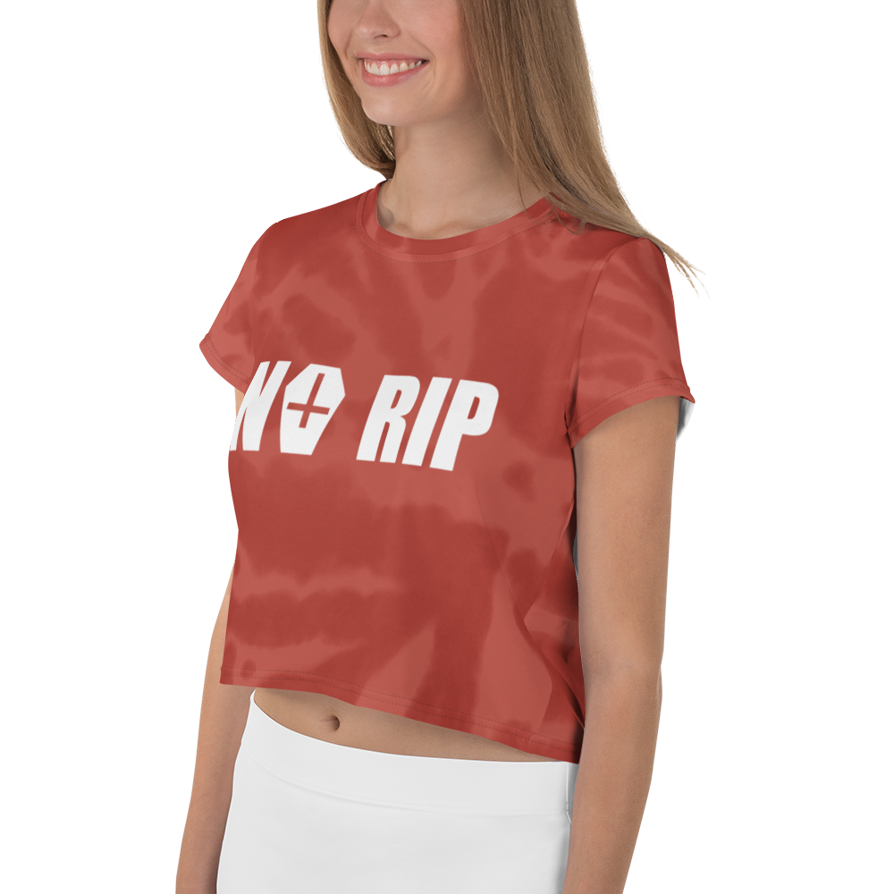 Crop Top Tie-Dye NORIP Dark Red