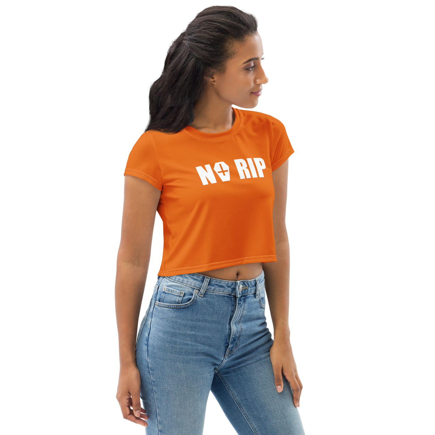 Crop Top BasicLine NORIP Mango Tango